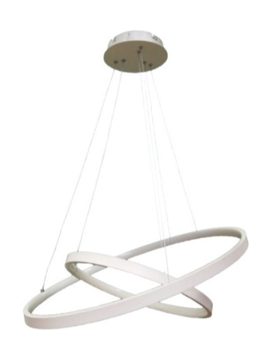 Atman Leggenda Toledo Μοντέρνο Κρεμαστό Φωτιστικό με Ενσωματωμένο LED σε Λευκό Χρώμα LEG-100R02L - second view