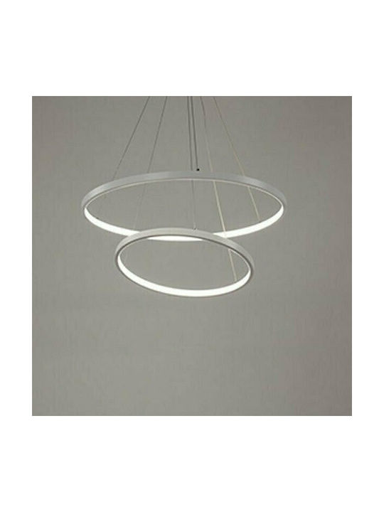 Atman Leggenda Toledo Μοντέρνο Κρεμαστό Φωτιστικό με Ενσωματωμένο LED σε Λευκό Χρώμα LEG-100R02L - μικρογραφία 4