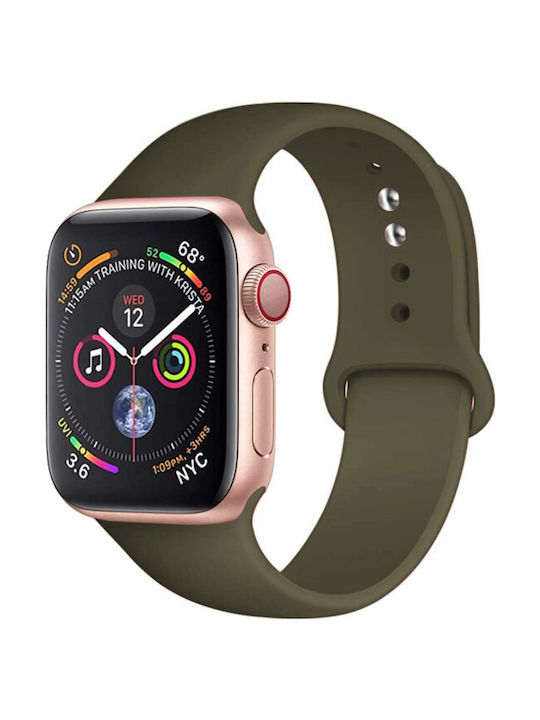 Wiwu Elastic Rubber Λουράκι Σιλικόνης Olive (Apple Watch 42/44/45mm) - Κύρια εικόνα