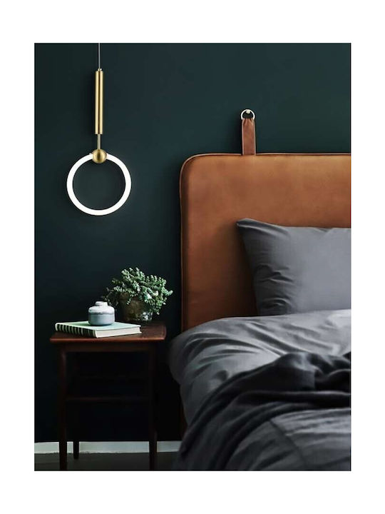 Atman Toulouse Μοντέρνο Κρεμαστό Φωτιστικό με Ενσωματωμένο LED σε Χρυσό Χρώμα  LEG-2068Φ250-GD 0.0