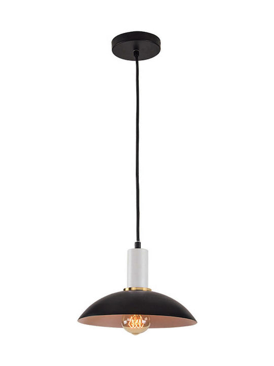 Zambelis Lights Κρεμαστό Φωτιστικό Μοντέρνο Μονόφωτο Μαύρο 180052