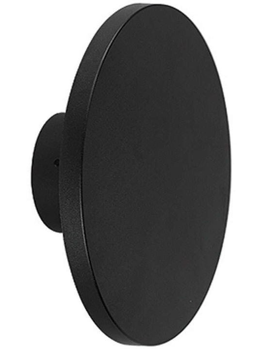 Zambelis Lights Στεγανή Επιτοίχια Πλαφονιέρα Εξωτερικού Χώρου με Ενσωματωμένο LED σε Μαύρο Χρώμα E305