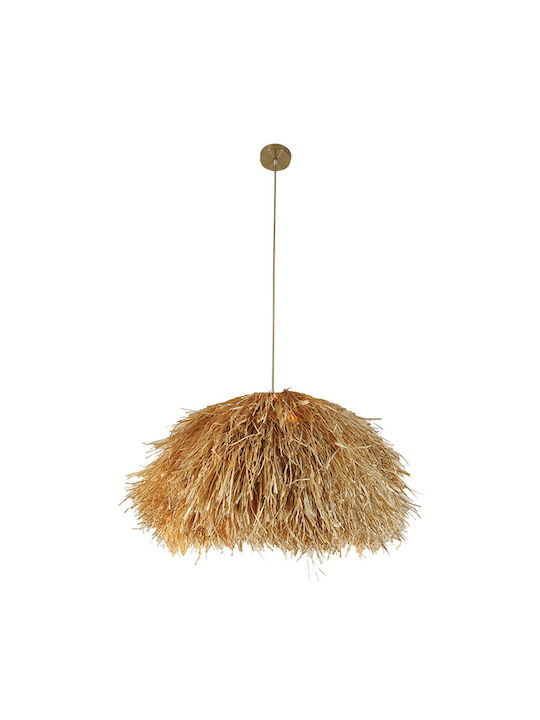 Zambelis Lights Κρεμαστό Φωτιστικό Μονόφωτο για Ντουί E27 Μπεζ 23197 - second view