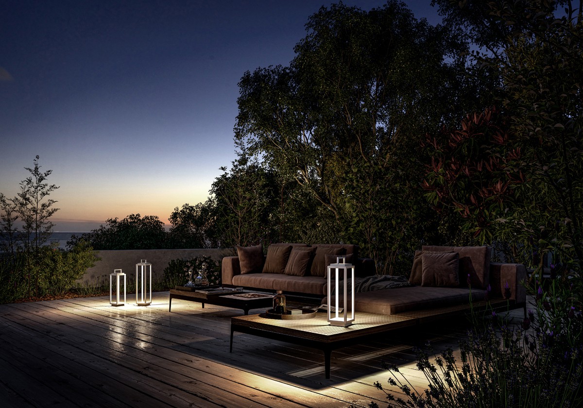 VK Lighting Φωτιστικό Φαναράκι LED Εξωτερικού Χώρου 2.2W με Θερμό Λευκό Φως IP54 Λευκό VK/03211/W/W