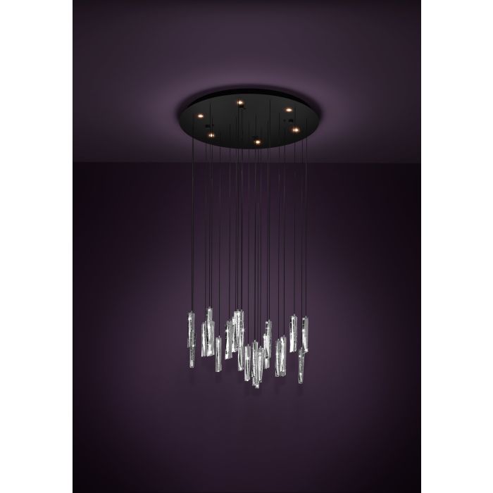 Eglo Sardenara Μοντέρνο Κρεμαστό Φωτιστικό με Ενσωματωμένο LED σε Μαύρο Χρώμα 390209 - second view