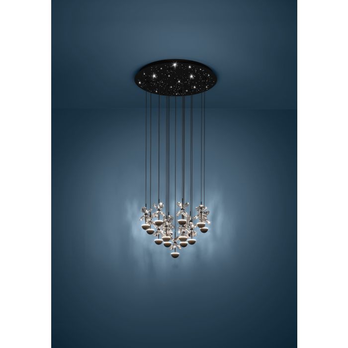 Eglo Pianopoli 2 Κρεμαστό Φωτιστικό LED Μαύρο 390277