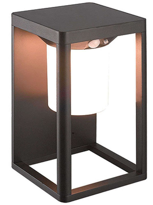 Zambelis Lights Στεγανή Επιτοίχια Πλαφονιέρα Εξωτερικού Χώρου με Ενσωματωμένο LED σε Γκρι Χρώμα E295