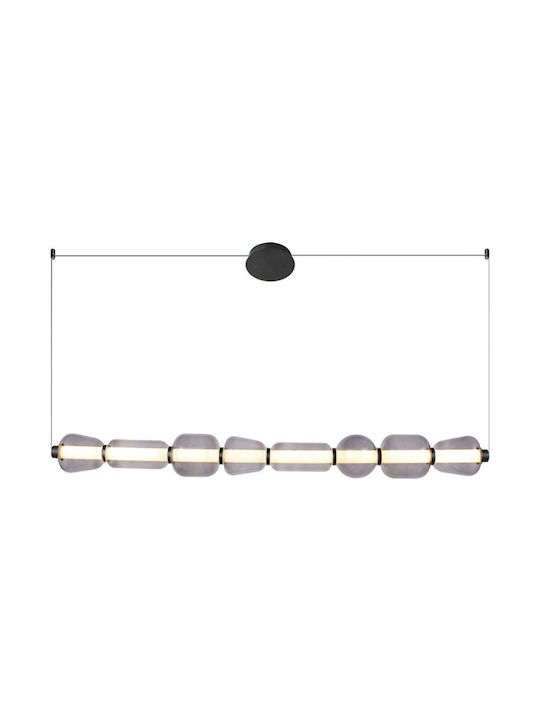 Zambelis Lights Κρεμαστό Φωτιστικό LED Ράγα Μαύρο 23066