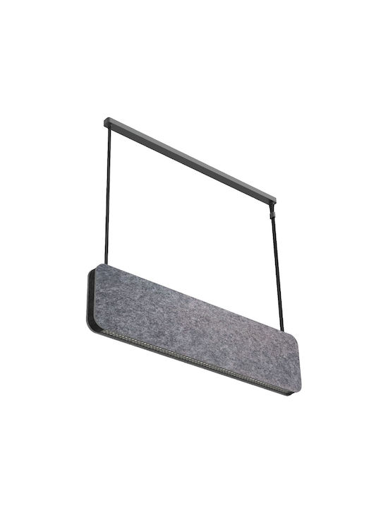 Φωτιστικό Οροφής - Ράγα Mute VK/04562/120/G/C/DA 120x6,4x30cm Led 6300lm 45W 4000K Grey VKLed 75168-114773  - second view