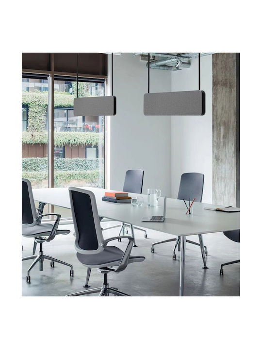 Φωτιστικό Οροφής - Ράγα Mute VK/04562/120/G/C/DA 120x6,4x30cm Led 6300lm 45W 4000K Grey VKLed 75168-114773 