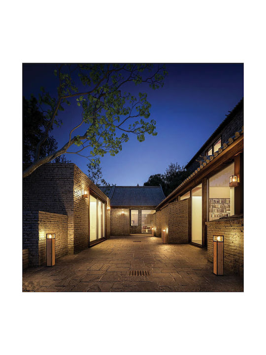 NATU Φωτιστικό δαπέδου εξωτερικού χώρου 220-240V Ξύλο+ανθρακί. E27. Max 15W. IP54 L60cm VK/01117/WD 75169-412694